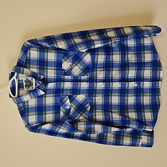 El Hefe Motorcycle Co Plaid Flannel - Picture 1 of 5